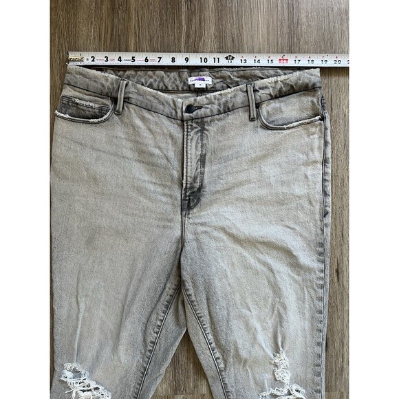 Anthropologie Good American Jeans Women Size 15 Distressed - Picture 5 of 8
